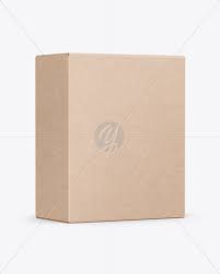 Download Kraft Box Mockup In Box Mockups On Yellow Images Object Mockups PSD Mockup Templates