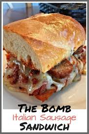 The Bomb Italian Sausage Sandwich Recipe Italian Sausage Sandwich Sausage Sandwiches Summer Sandwiches