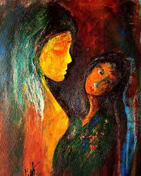 A crew of four women painted my living room, dining room, & 2 bedrooms. Buy Mother S Daughter Painting At Lowest Price By Sudipto Roy