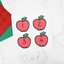First, fold each page in half with the text and pictures facing out. Free Apple Printable Numbers For One To One Practice Fun A Day