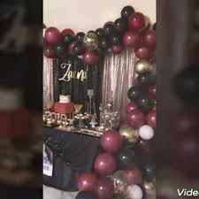 See more ideas about purple birthday, purple party, purple birthday decorations. Maroon Black Gold Party Video Gold Graduation Party Black And Gold Party Decorations Black Gold Party