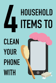 4 Household Items To Help Clean Your Phone Clean Phone Clean Phone Screen Cleaning Screens