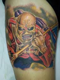 'kheb ook nog veel foto's van de tattooconventie in hamme vorig jaar, misschien dat ik die er ook wel eens opzet ooit en dat denk ik niet aangezien ze vorig jaar al. Iron Maiden Oberschenkel Tattoo Von Tattoo Lucio