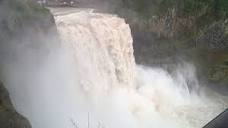 Video shows raging Snoqualmie Falls as river surges over flood ...
