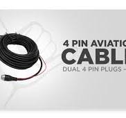 4 Pin Aviation Cable Dual 4 Pin Plugs - 8m