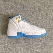 Jordan 12 Retro Black Metallic Gold White W Air Jordan 12 Retro Gg Gs Melo University Blue White Metallic Gold University Blue 510815 127 Price 77 00 Air Jordan Shoes Michael Jordan Shoes Air Jordans Air Jordan 12 Retro Nike Air Jordan Shoes