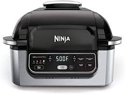 The ninja ® foodi ™ smart xl grill is the smart xl grill that sears, sizzles, and air fry crisps. Amazon Com Ninja Foodi Ag301 5 In 1 Indoor Electric Countertop Grill With 4 Quart Air Fryer Roast Bake Dehydrate And Cyclonic Grilling Technology Kitchen Dining