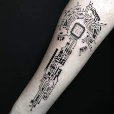 Tattoo Gemma Cyberpunk Tattoo Electronic Tattoo Tech Tattoo
