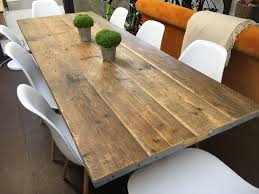 Reclaimed Scaffold Board Dining Table Delivered To A Lovely Customer In London Dining Table Table Reclaimed Wood Table Top