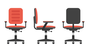 Modway jive highback office chair. Desk Chair Set Isolated On White 1632446 Vector Art At Vecteezy
