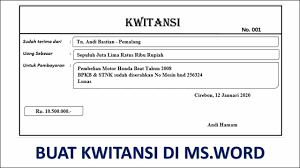 13 Download Format Kwitansi Word Psd Excel Bisa Diedit