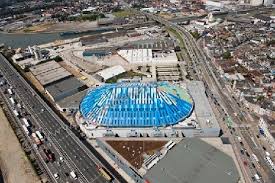 Чт 27 май 2021 20:00. Nieuw Dak Van Sportpaleis Tegelijkertijd Groen En Blauw Architectura Be