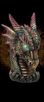 Drachenkopf Buste Sharok Drachen Drachenkopf Kopf