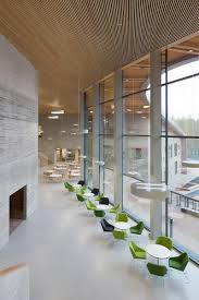 Gebaute Lernlandschaft Saunalahti Schule In Espoo Schulen In Der Architektur Architektur Innenarchitektur Schule Design