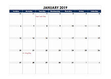Excel calendar template for 2019 and beyond. 2019 Excel Calendar Download Free Printable Excel Templates
