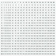 22 Symbolic 100 Chart Multiplication Facts