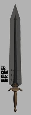 Black Clover Asta Sword Shukuma No Tsurugi Demon Dweller Sword Cosplay 3d Print Files In 2021 Clover Sword Black Clover Anime