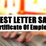 Please mail a copy of the contract to me at my home address,333 north main street. Request Letter Sample For Certificate Of Employment