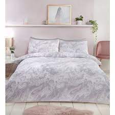 Shop for marble bedding like duvet covers, comforters, throw blankets and pillows. Loft Studio Marble Double Duvet Set Grey Bedding B M