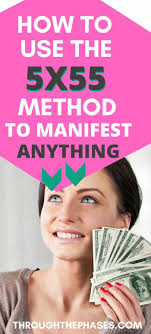 This idea comes from karim yee on tiktok, who claims to have manifested more than $10,000 using this exact technique. How To Manifest In 5 Days With The 5 55 Manifestation Method Through The Phases