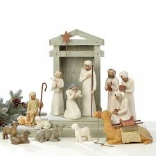 This life size set of three lighted plastic wisemen is manufactured in the usa. Willow Tree Nativity Set Current Catalog Willow Tree Nativity Willow Tree Nativity Set Nativity Set