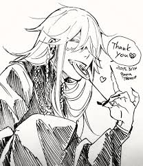 Young artists must pave their way to art by drawing pictures for magazine stories that young authors write to pave their way to literature. Undertaker Kuroshitsuji Image 2861041 Zerochan Anime Image Board