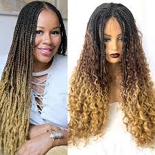 Gorgeous celebrities like gisele bundchen, jessica alba, and beyonce (!) are famous for sporting this magnificent hair color. Ombre Honey Blonde Brown Black Gradient Color Box Crochet Braid Hair Lace Front Wig Braided Synthetic Hair Braids Wigs For Women Synthetic None Lace Wigs Aliexpress
