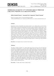 Главная » английский язык » objective first. Pdf Improving Students 21st Century Skills Through Creative Writing As A Creative Media