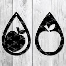 Download Teardrop Earring Apple Earring Svg Png Dxf