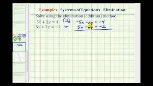 Algebraic Methods For Solving Systems Beginning Algebra