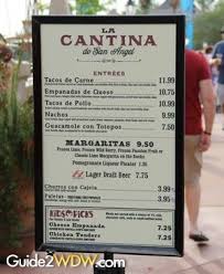La Cantina Disney Menu La Cantina De San Angel The Complete Guide To Walt Disney World Disney Menus Disney World Food Disney Snacks
