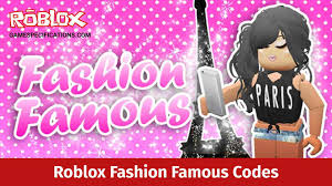 When other players try to make money during the game, these codes make it easy for you and you can reach what you need earlier with leaving others your behind. Roblox Fashion Famous Codes 2021 Game Specifications