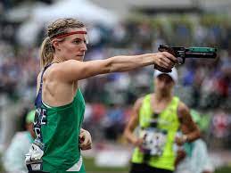 Modern pentathlon comprises the disciplines of pistol shooting, épée fencing, freestyle swimming, show jumping (originally cross country. News Union Internationale De Pentathlon Moderne Uipm