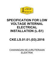 It was launched in 1973 and is now used by over 5000 offices. Specification For Low Voltage Internal Electrical Installation L S1 Course Hero