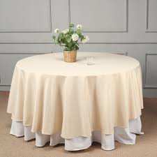 108 Beige Polyester Round Tablecloth In 2020 Table Cloth Round Tablecloth Wedding Party Table