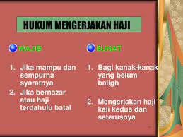 Hukum menunaikan haji dan umrah adalah wajib sekali seumur hidup bagi setiap individu yang berkemampuan. Pendidikan Islam Haji Dan Umrah Tingkatan 4 Ibadat Ppt Download