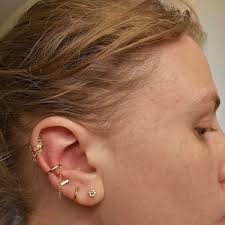 Chain Ear Cuff, Conch Cuff, Earring No Piercing is Needed, Unisex, Gold,  Silver SHEMISLI SF059