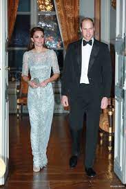 Kate Wears Ice Blue Jenny Packham Gown To Paris Gala Kate Middleton Style Blog