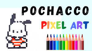 How to Draw POCHACCO! - Hand Drawn Pixel Art - YouTube