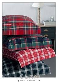 Una vasta selezione di lenzuola e trapunte per il lettino e la culla: Copripiumino Lenzuola Cotone Tartan Scozzese Clan2 Onfuton