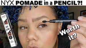 The smooth waxy pomade formula coats every hair creating blendable texture. No Bullsh T Honest Review New Nyx Fill And Fluff All Day Wear Test Youtube