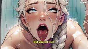 Elsa from frozen doing hentai joi guided handjob