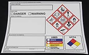 Shop with afterpay on eligible items. New Ghs Chemical Label Osha Hmis Nfpa Diamond Label Safety Sign 8 5 X11 50 Sheets Tough Vinyl Amazon Com Industrial Scientific