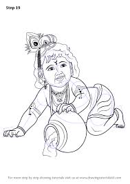 Learn How To Draw Baby Lord Krishna Hinduism Step By Step Drawing Tutorials Krishna Drawing Baby Drawing Lord Krishna Sketch