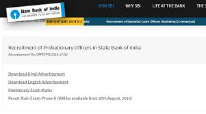 The sbi po result for the mains exam will be declared after the successful completion of the written exam. Sbi Po Mains 2016 Result Declared Check Now Education News The Indian Express