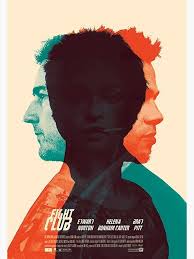 Fight Club Poster Blue Orange" Poster for Sale by TopThreadTrove