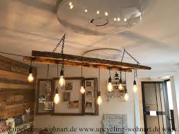 Pendelleuchte Upcycling Leiterlampe In 2020 Lampe Hamptons Wohnstil Alte Leiter