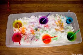 The winter activities for preschoolers pack contains a variety of math and literacy activities for every day learning, like number and letter recognition, colors, counting, patterns, prewriting and scissors skills and much more. Paint Snow Winter Activity For Kids Busy Toddler
