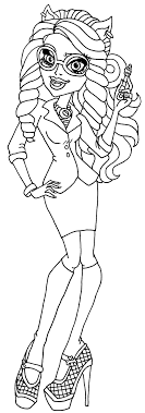 Spectra vondergeist and skelita elissabat coloring page png 796 1600 cartoon coloring pages coloring pages coloring books. Wolf Monster High Coloring Pages