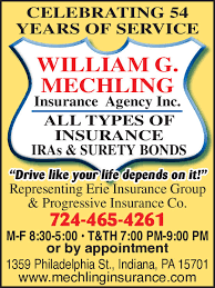 Our offices accept most insurance carriers. Monday March 30 2020 Ad William G Mechling Insurance Agency The Punxsutawney Spirit